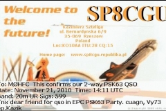 SP8CGU_20101121_1411_20m_PSK63
